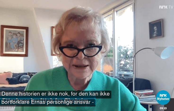 Eva Joly intervjuet i 'Helgemorgen' på NRK.